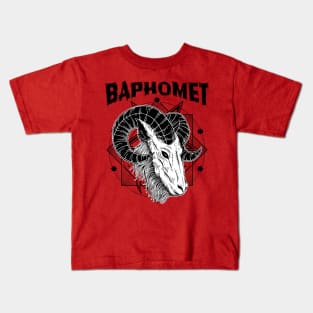 Baphomet Satanic Goat Kids T-Shirt